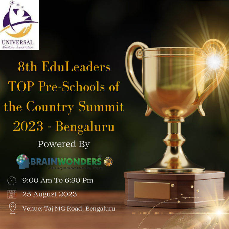 8th EduLeaders TOP Pre-Schools of the Country Summit 2023 - Bengaluru
